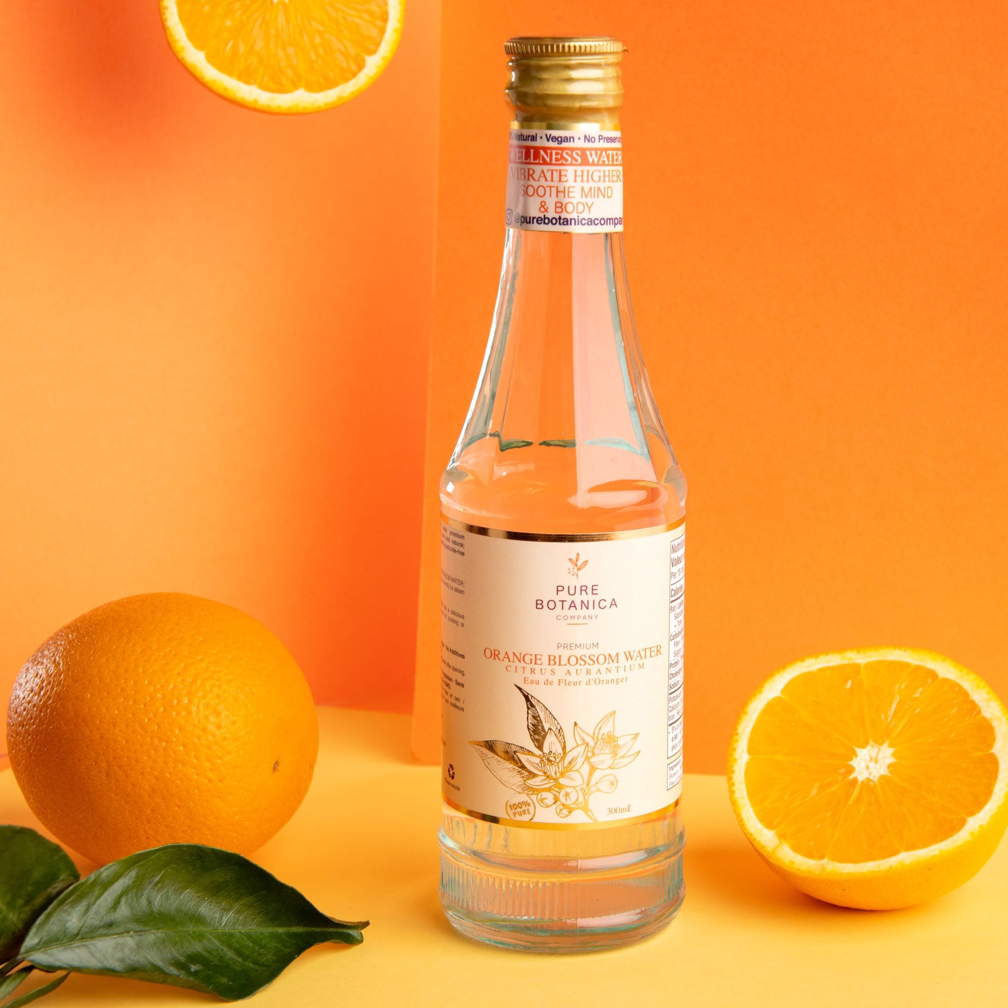 Soothe Mind + Body: Organic Premium Orange Blossom Water Distillate