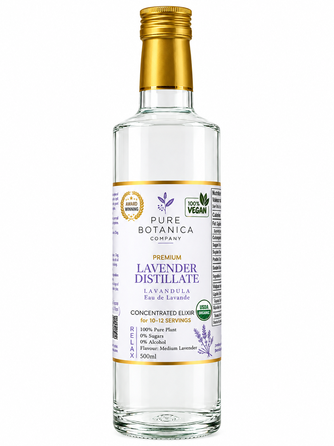 Relaxant + Sleep Aid: Organic Premium Lavender Water Distillate