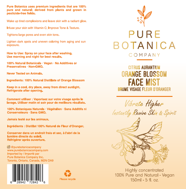 Premium 100% Orange Blossom Face Mist