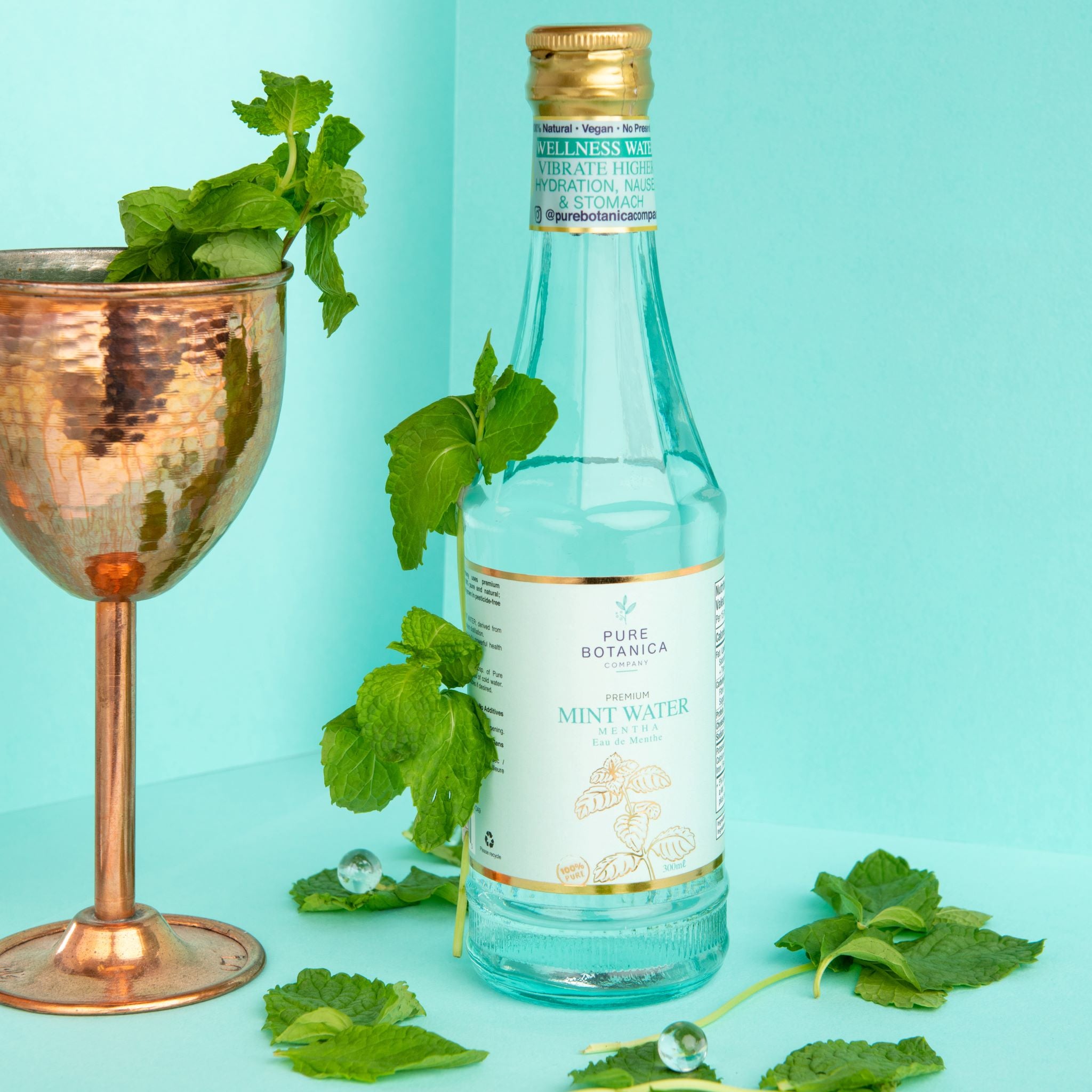 Digestion + Bloating: Premium Mint Water Distillate- 12 Pack